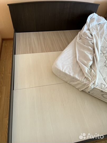Кровать двухспальная 160х200 с матрасом бу