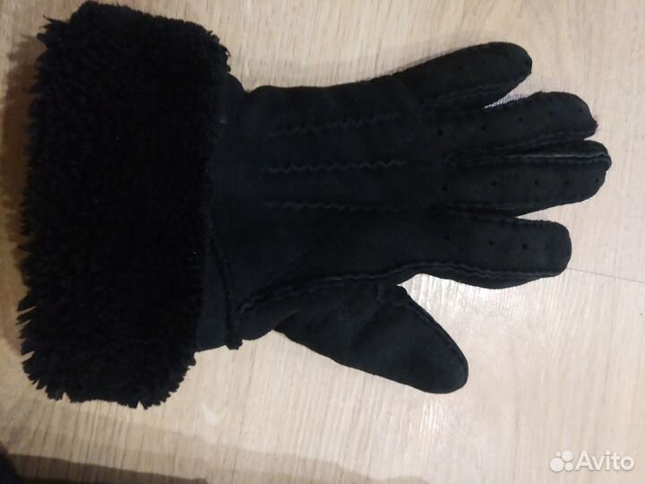 Перчатки замшевые мужские бу