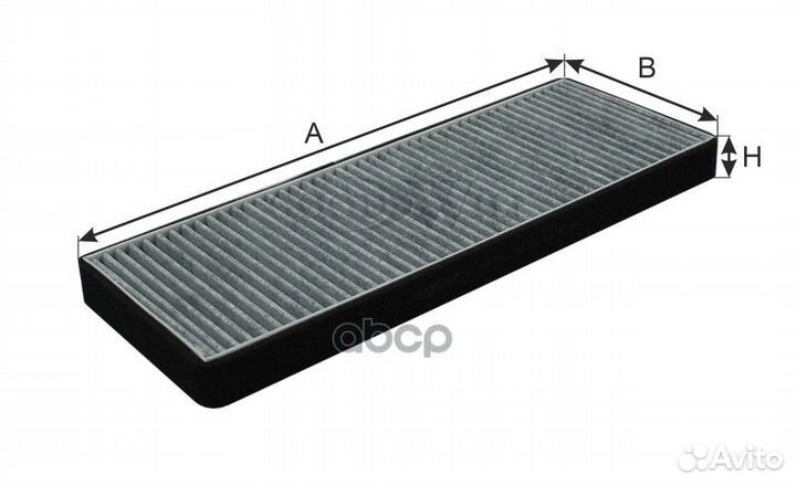 Фильтр салона VAG passat 96/A4 угольный SH 625