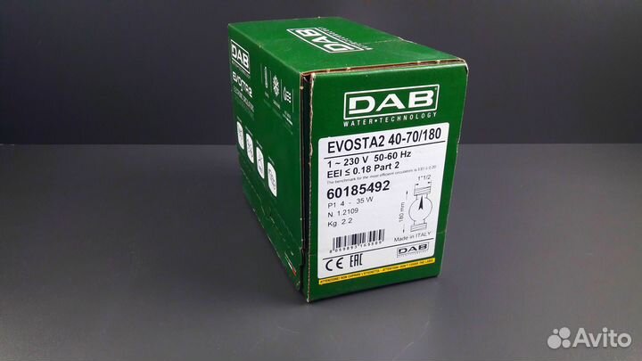 Насос циркуляционный DAB evosta 2 40-70/180