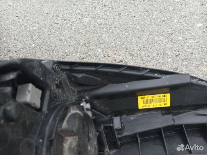 Hyundai solaris фара левая