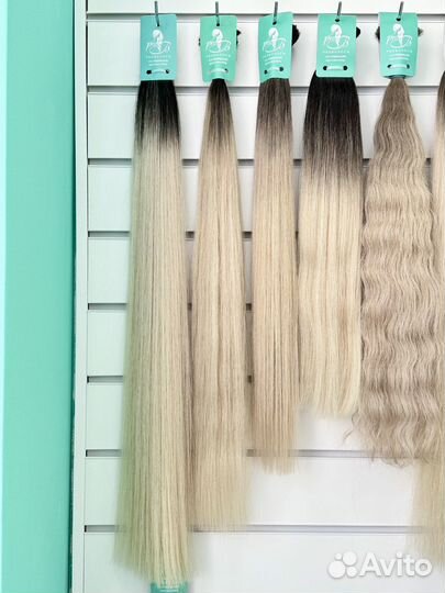 Волосы натуральные блонд омбре