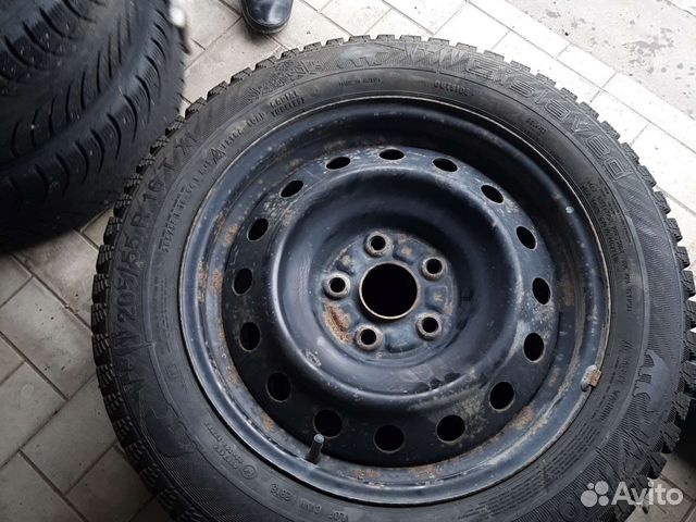 Шины 2 шт., зима, R 16,б/у
