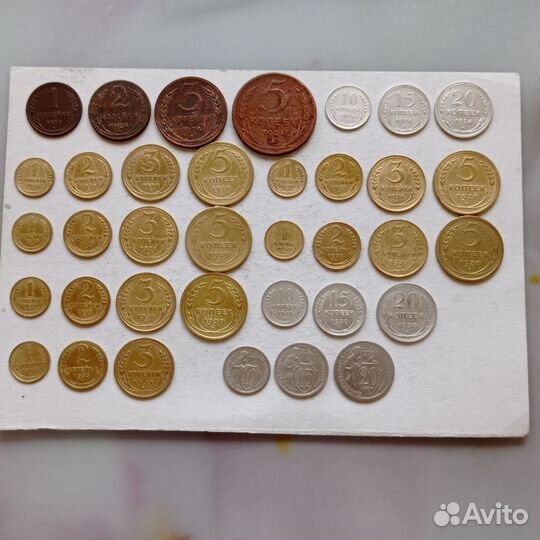 Наборы монет с 1924 по 1957 г