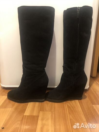 Сапоги зимние замшевые corso coma