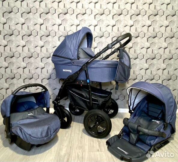 Коляска 3 в 1 Verdi Sonic Plus (Как Новая)