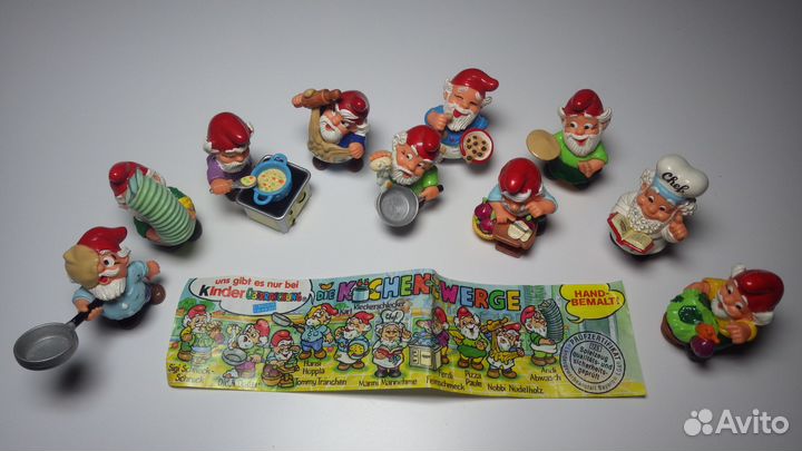 Киндер полные серии 90-х Гномы