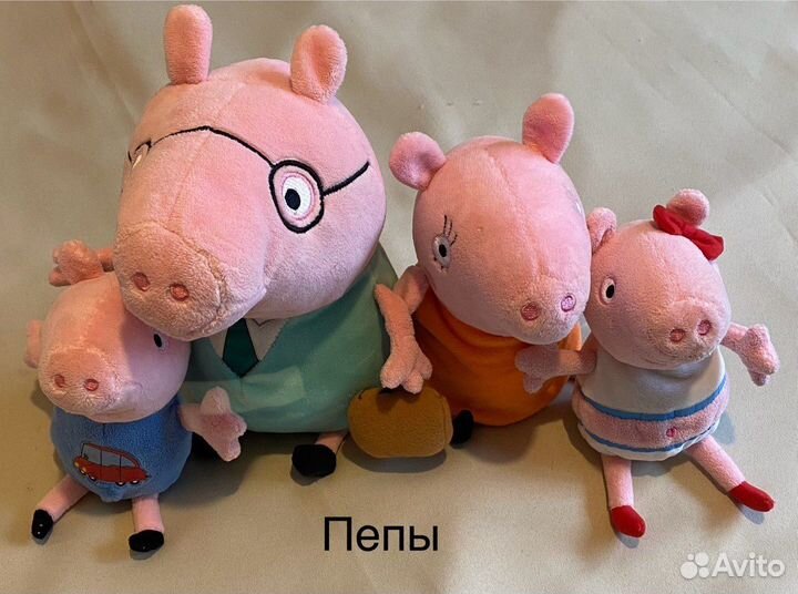 Игрушка Свинка пеппа мягкая семейка