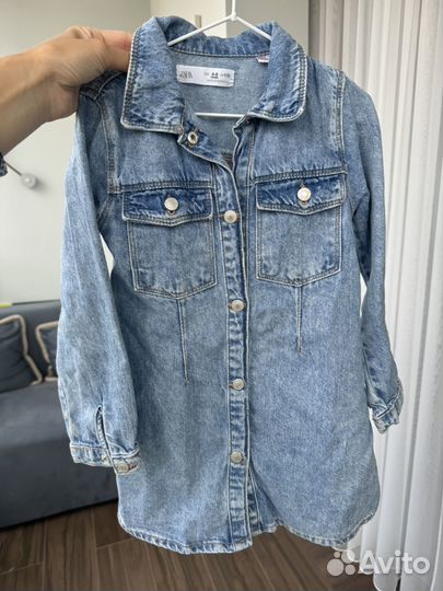 Джинсовое платье zara детское