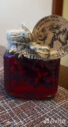 Брусника с кедровыми орешками