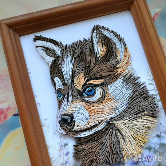 Картина из бумажных полос в технике квиллинг