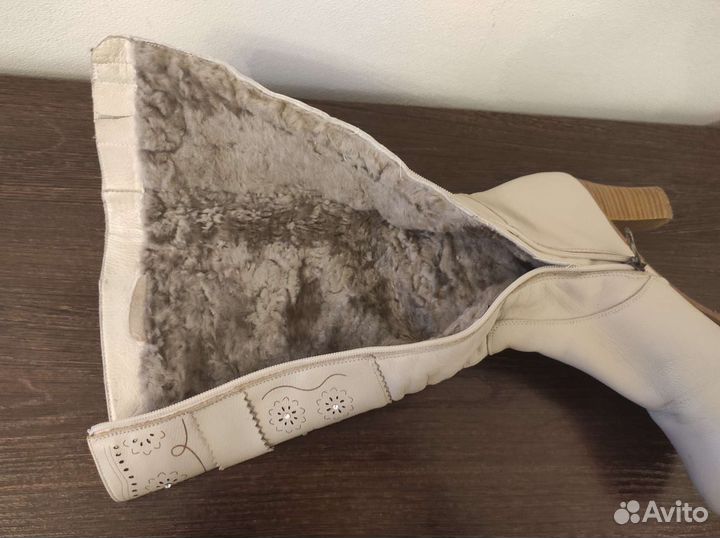 Зимние женские сапоги 38 натуральная кожа