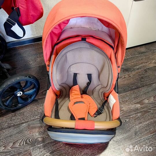 Коляска tutis Viva Life 2 в 1 Оранжево-красный