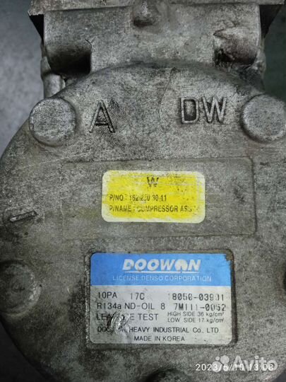 Компрессор кондиционера SsangYong M161