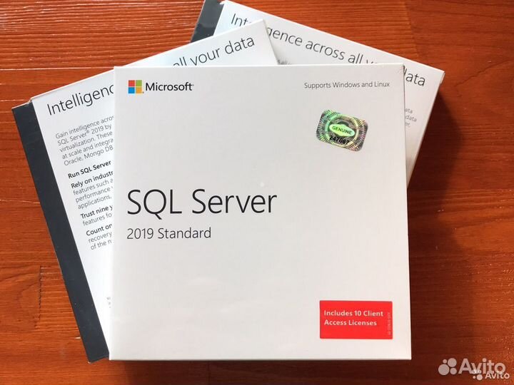 Microsoft SQL Server Std 2019 DVD BOX 10 Clt