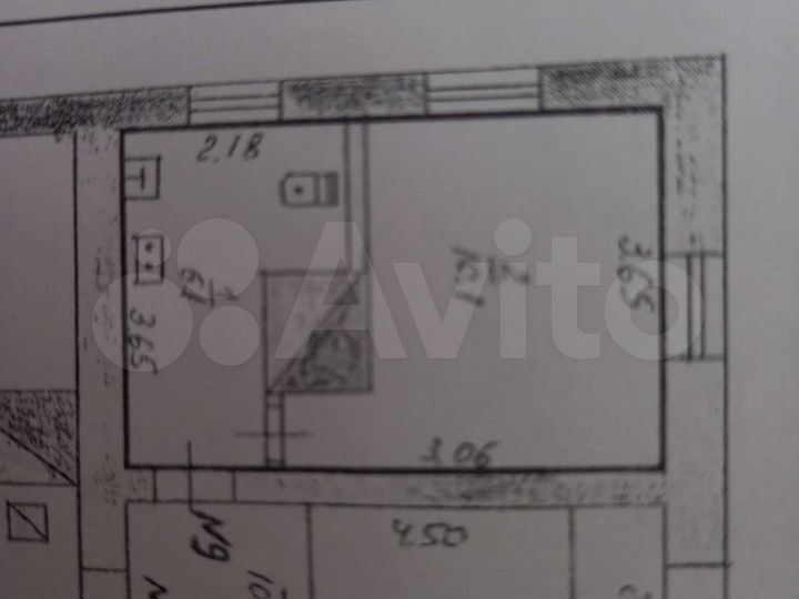 1-к. квартира, 16 м², 1/2 эт.