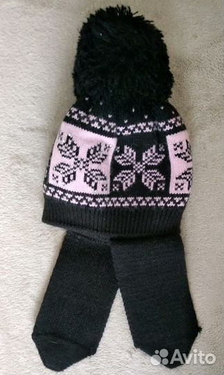 Зимняя шапка на девочку детская шапка