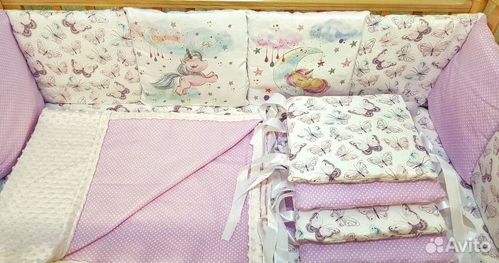 Комплект в кроватку для девочки