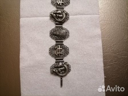 Антикварный Браслет Скань филигрань Найгеры