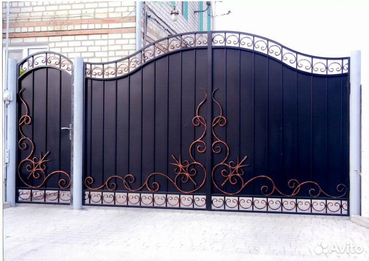 Ворота кованые