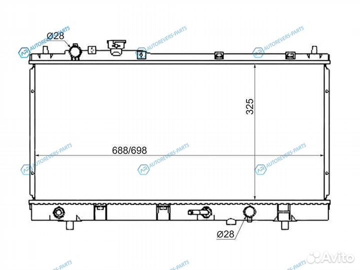 SG-MZ0001-1 Радиатор mazda familia323astinaprotege