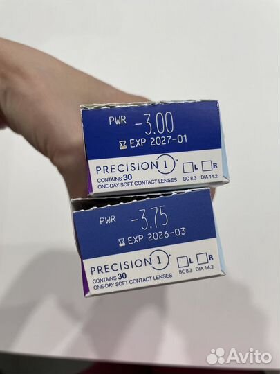 Линзы контактные alcon precision -3; -3,75
