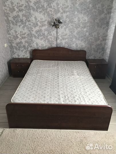 Кровать Двуспальная Две Тумбы бу Армавир