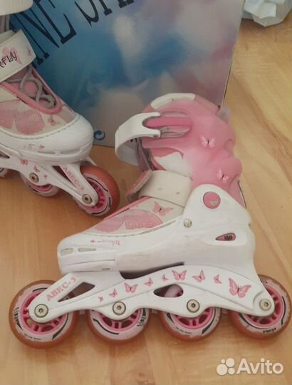 Роликовые коньки детские 30-33 /раздвижные/экипир