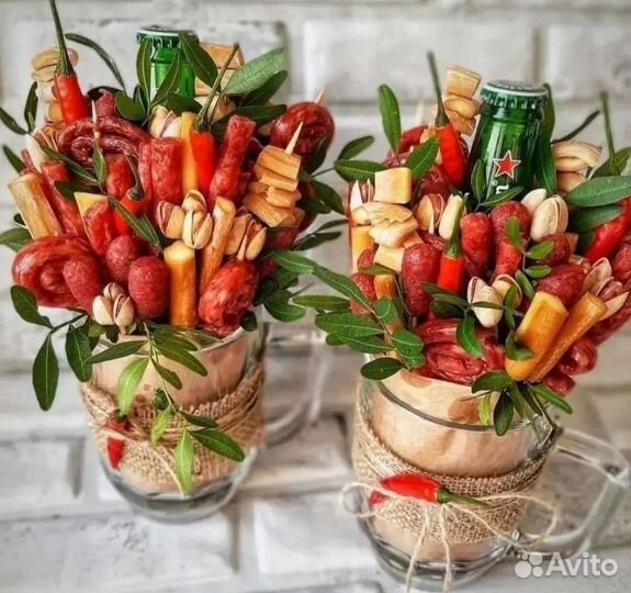 Вкусные съедобные букеты