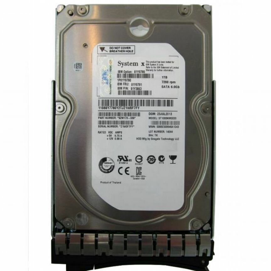 [81Y9791] Жесткий Диск Lenovo 1tb Sata3 3.5" Hdd 81y9791