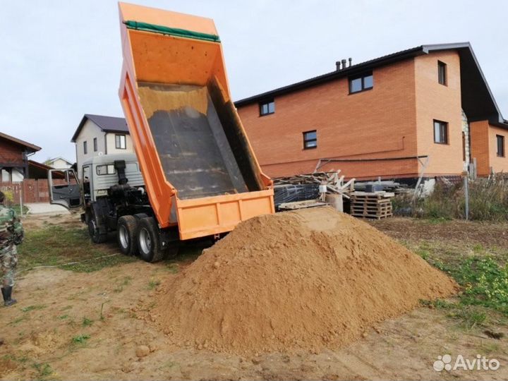 Песок \ Щебень намывной от 3кубов