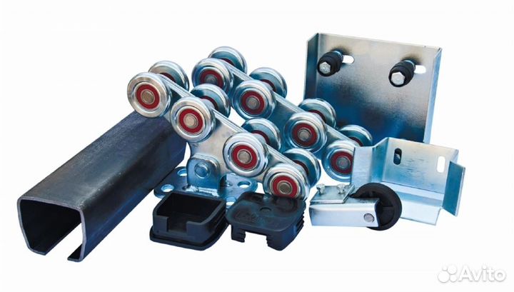 Комплектующие для откатных ворот - балка, роллики