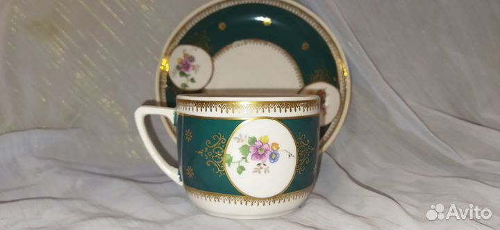 Чайная пара Дфз Вербилки СССР 50-годы