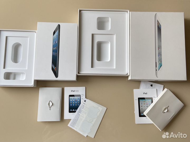Коробка от iPad iPad mini скрепка и наклейки
