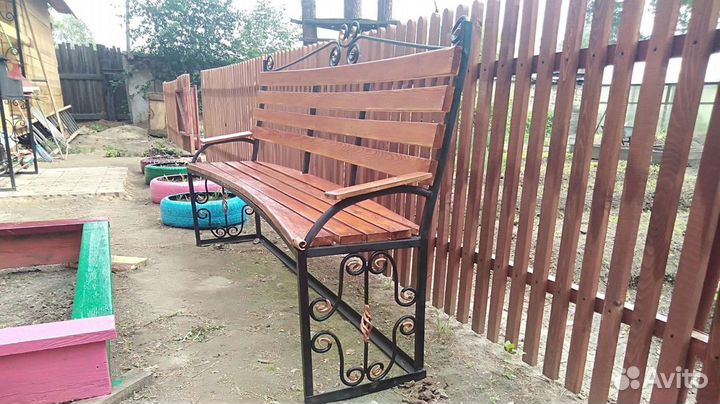 Скамейка кованая