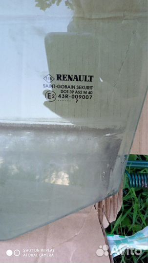 Стекло двери передней левой Renault Clio 2007 г