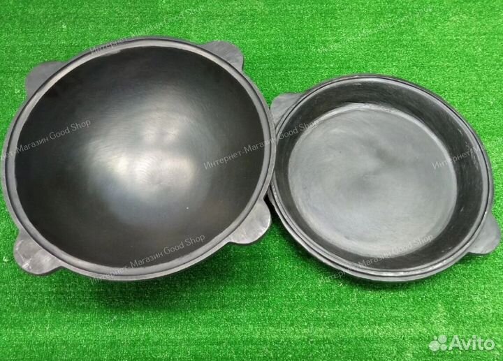 Казан с крышкой сковородкой 12 л