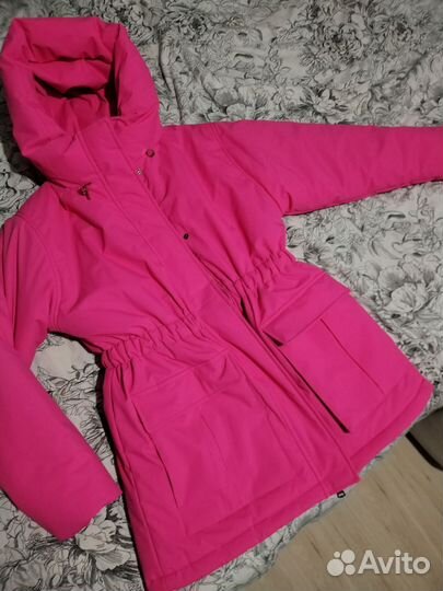Куртка зимняя женская 42 44 размер розовая