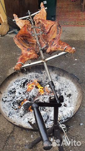 Вертел из нержавейки 120см тип М