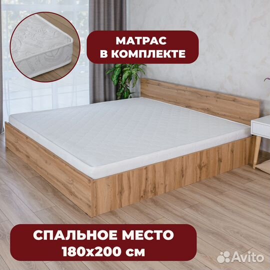 Кровать 180х200 Парма с матрасом