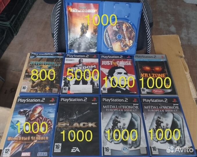 Лицензионный игр PlayStation 2