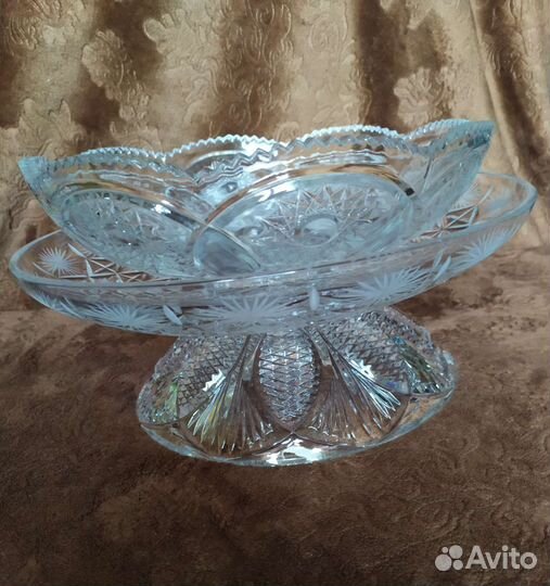 Блюда хрустальные, СССР