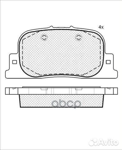 D2187-01 801 00Y02-2187 колодки дисковые з T