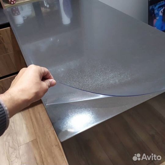 Гибкое мягкое стекло на стол скатерть пвх