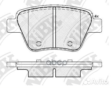 Колодки тормозные дисковые skoda octavia 1.6 20