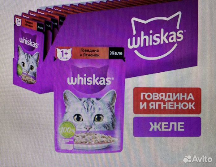 Корм для кошек вискас желе whiskas