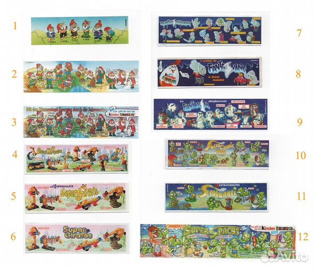 Вкладыши kinder