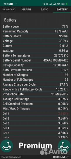Электро самокат Xiaomi mijia 365 pro