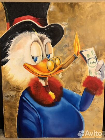 Картина маслом «Скрудж Макдак»
