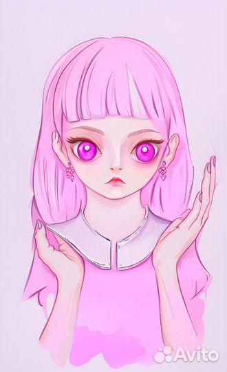 Линзы розовые
